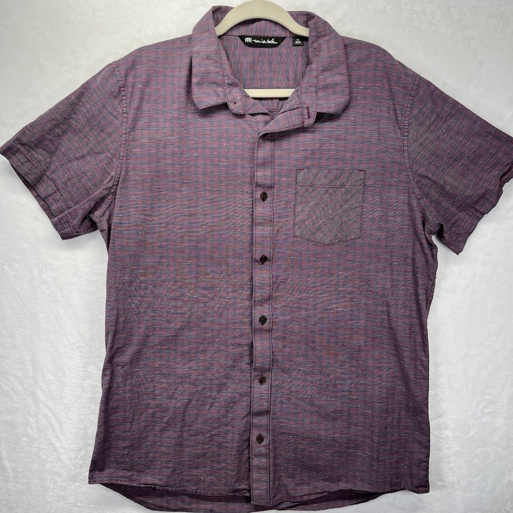Travis Mathew‎ Short Sleeve Button Down Men's Sz XL